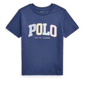 Polo by Ralph Lauren Navy Tee with Colorful Logo